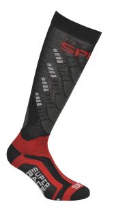 Spring Ski Race Socks, Black/Red